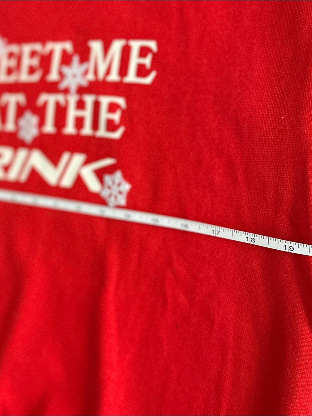 PINK Victoria's Secret Red 'Meet Me at the Rink' Crewneck Sweatshirt - Picture 5 of 5